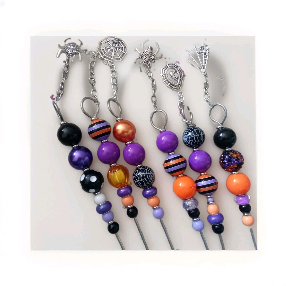 Beaded Pokey Tools Multi Colored Halloween Craft Weeding
